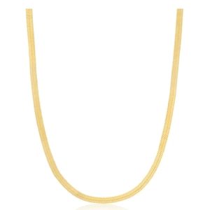 Ania Haie Gold Flat Snake Chain Necklace New